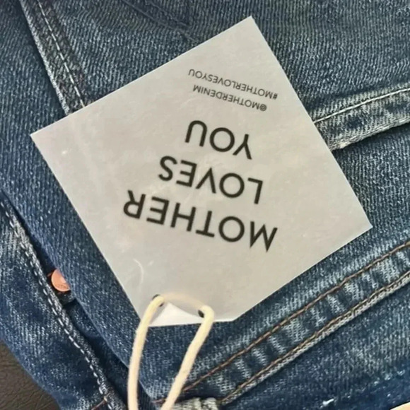 MOTHER High Waisted Rider Skimp Jeans in Cowboys Don't Cry B1267 - Picture 7 of 7